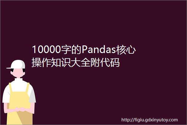 10000字的Pandas核心操作知识大全附代码